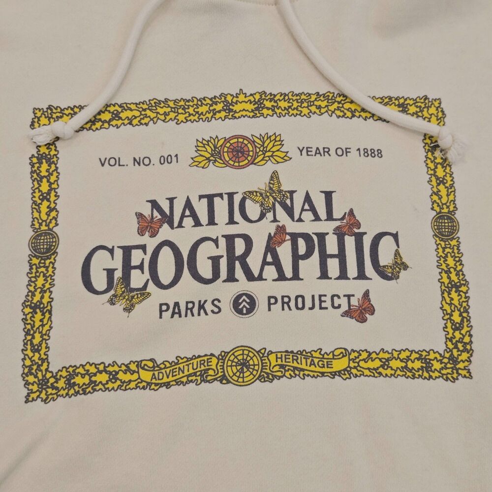 Parks Project x National Geographic Butterfly Hoodie Unisex Size Medium outdoors - Picture 2 of 11